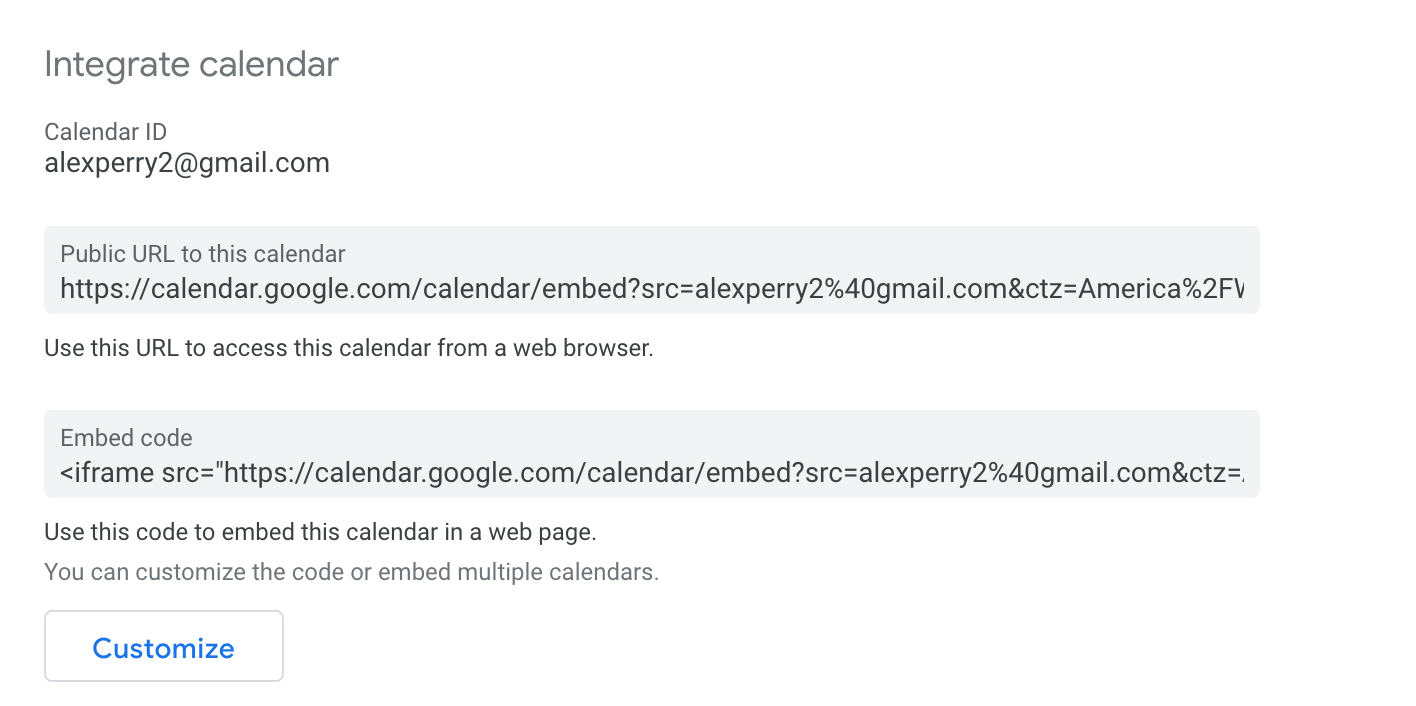 How to embed Google Calendar on Squarespace