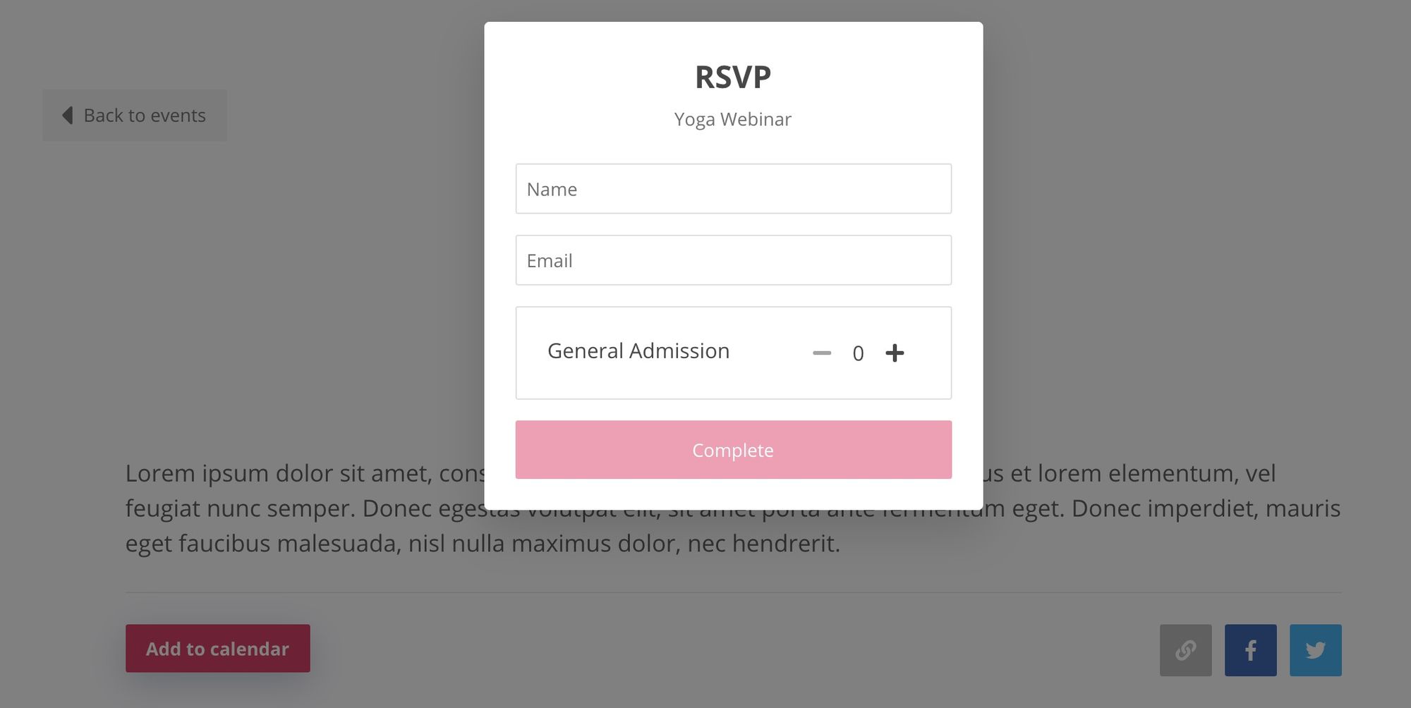 How to collect RSVPs to your event on Webflow