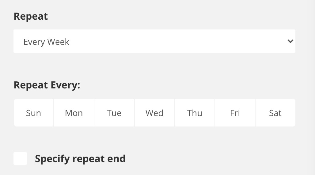 How to have recurring events on your Squarespace Calendar