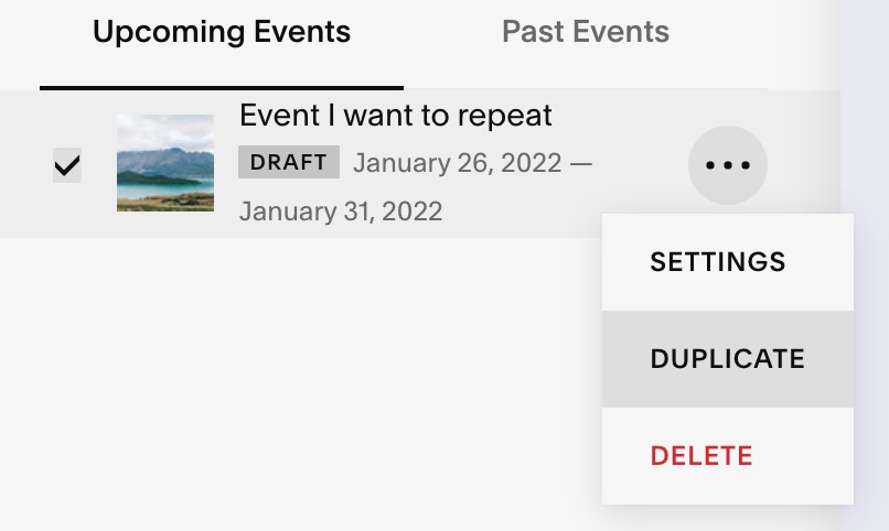 How to have recurring events on your Squarespace Calendar