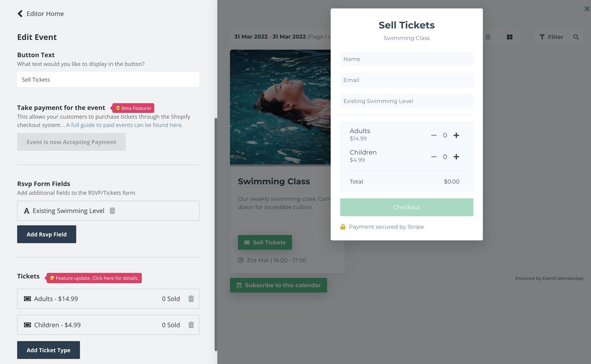 How to sell tickets on Shopify