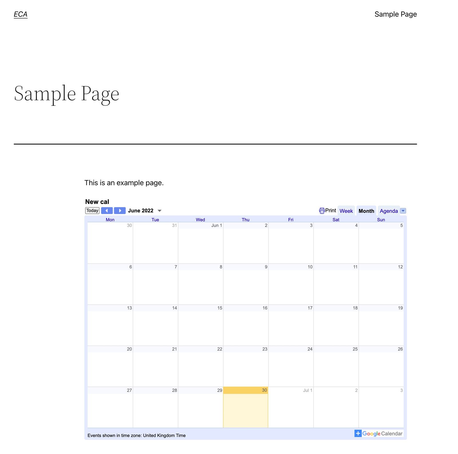 How to embed Google Calendar into Wordpress