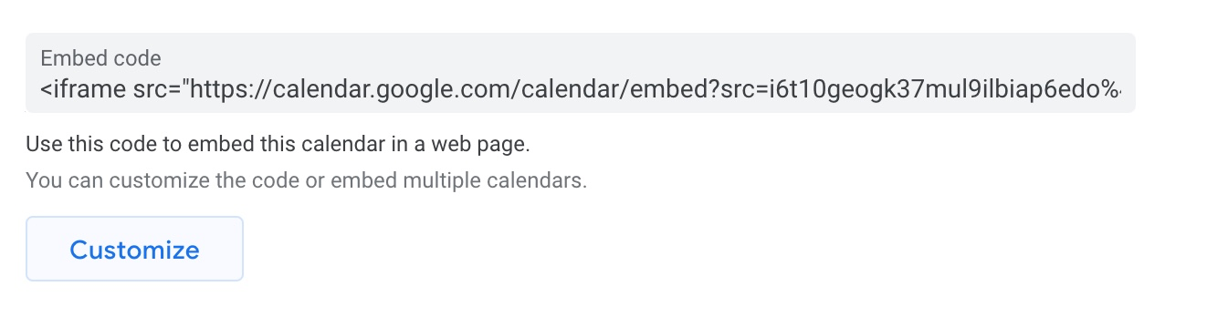 How to embed Google Calendar into Wordpress