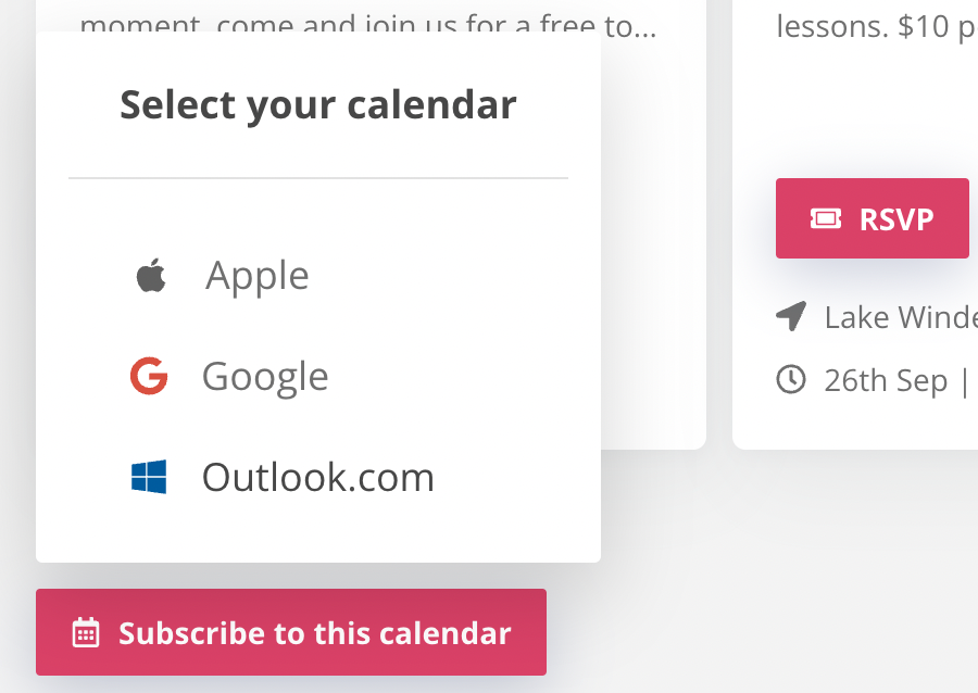 What is a subscription calendar and how can I create one?