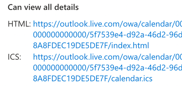 How to publish and embed your outlook calendar